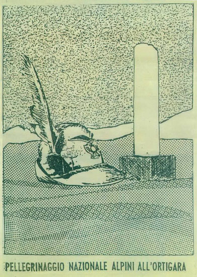 1920 Ortigara, cartolina