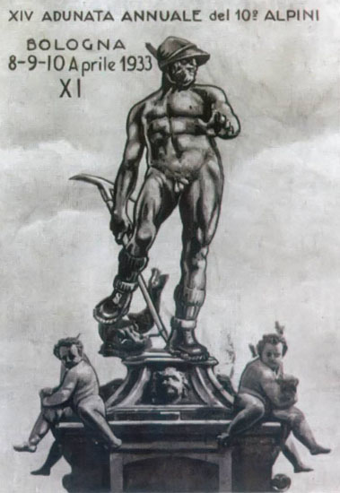 1933 Bologna, cartolina
