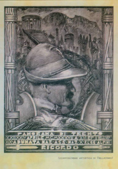 1938 Trento, cartolina