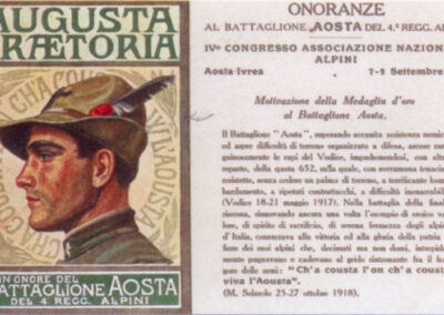 1923 Aosta, cartolina