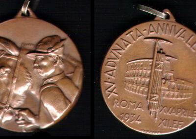 Medaglia ufficiale 1934 Roma