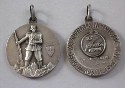 Medaglia ufficiale 1939 Trieste