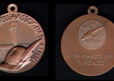 Medaglia ufficiale 1957 Firenze