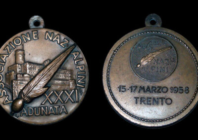 Medaglia ufficiale 1958 Trento