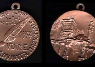Medaglia ufficiale 1974 Udine