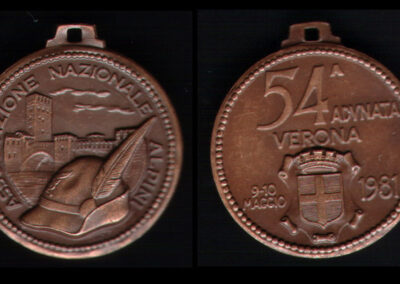 Medaglia ufficiale 1981 Verona