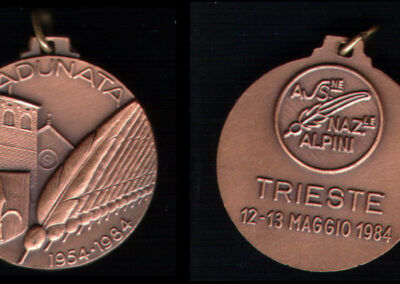 Medaglia ufficiale 1984 Trieste