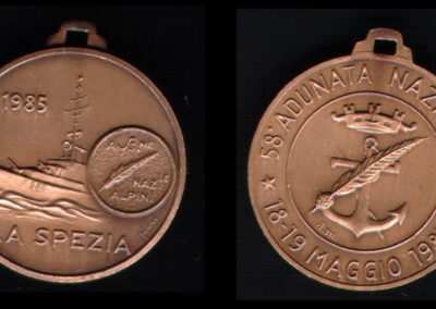 Medaglia ufficiale 1985 La Spezia
