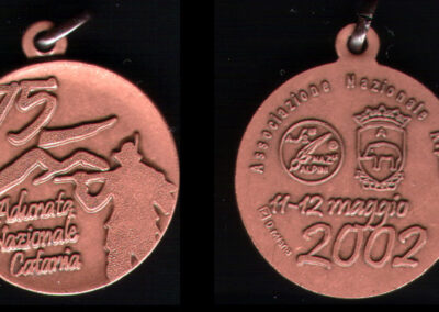 Medaglia ufficiale 2002 Catania