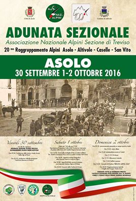 Manifesto Adunata sezionale - Asolo 2016