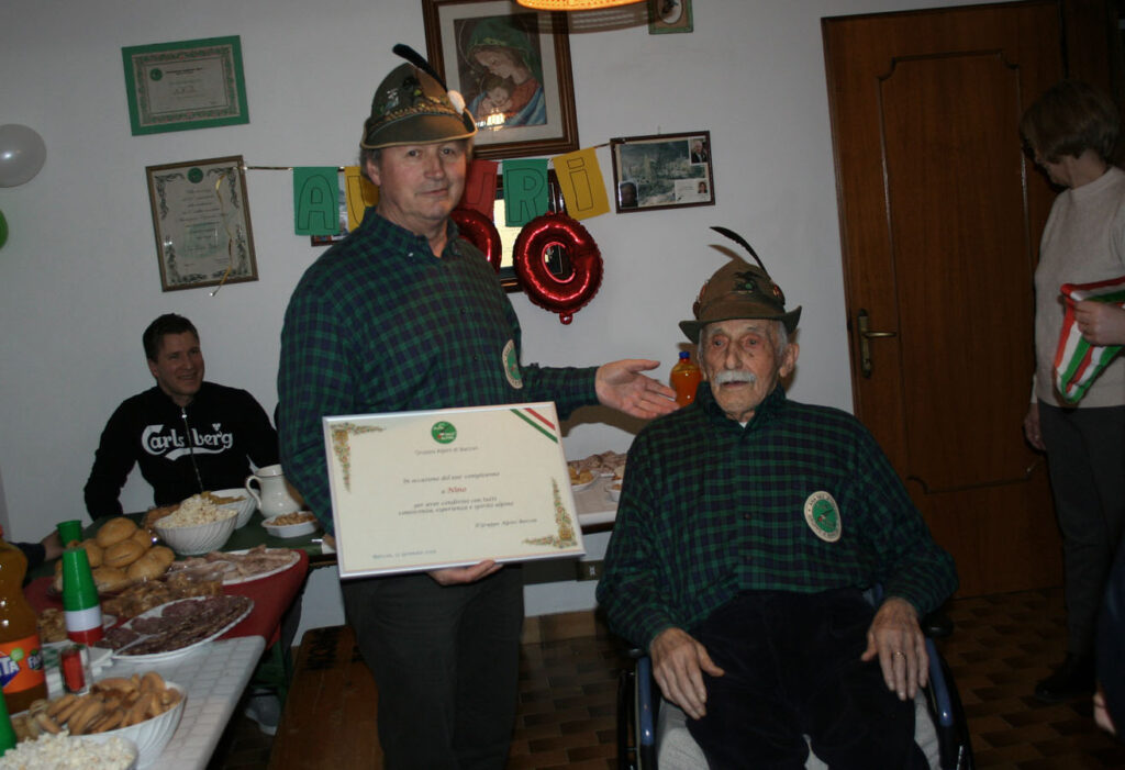 Nino Gaio compie 100 anni